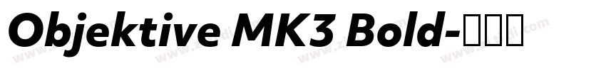 Objektive MK3 Bold字体转换 Objektive MK3 Bold字体转换